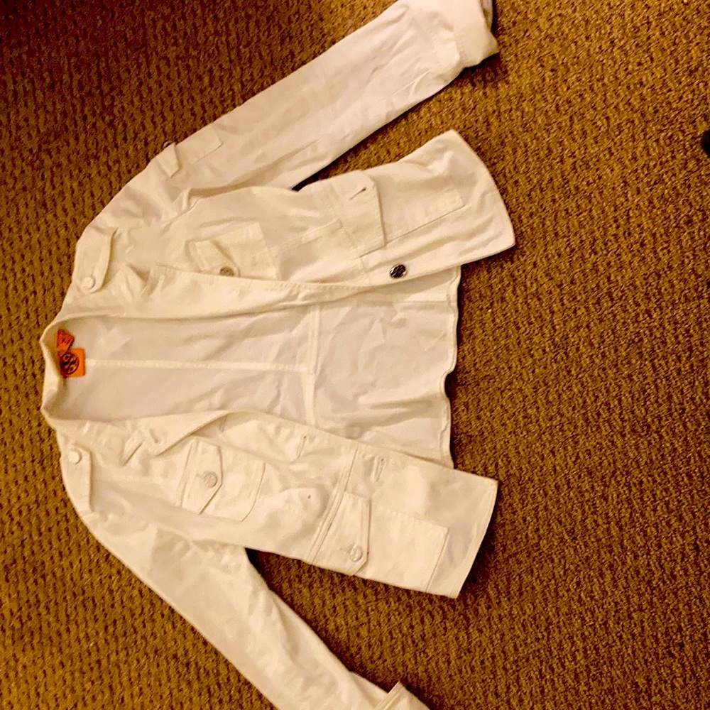 Used Tory white denim jacket